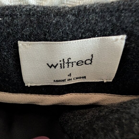 Aritzia Wilfred Wool Cashmere blend Grey Chambery Check Pant Plaid Size 4 - Picture 3 of 11